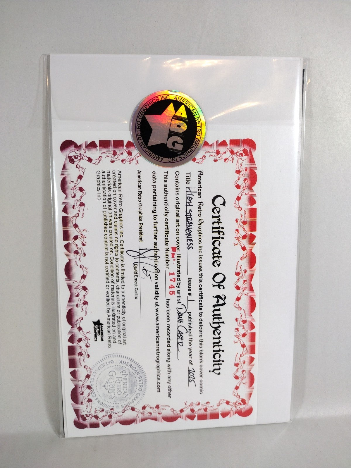 High Strangeness #1 (2025) Oni Press Sketch Cvr Variant Comic W Original DCastr