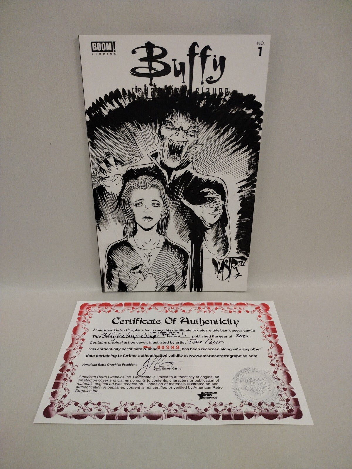 Buffy The Vampire Slayer #25 2022 Boom Comic Sketch cover Variant W Original Art