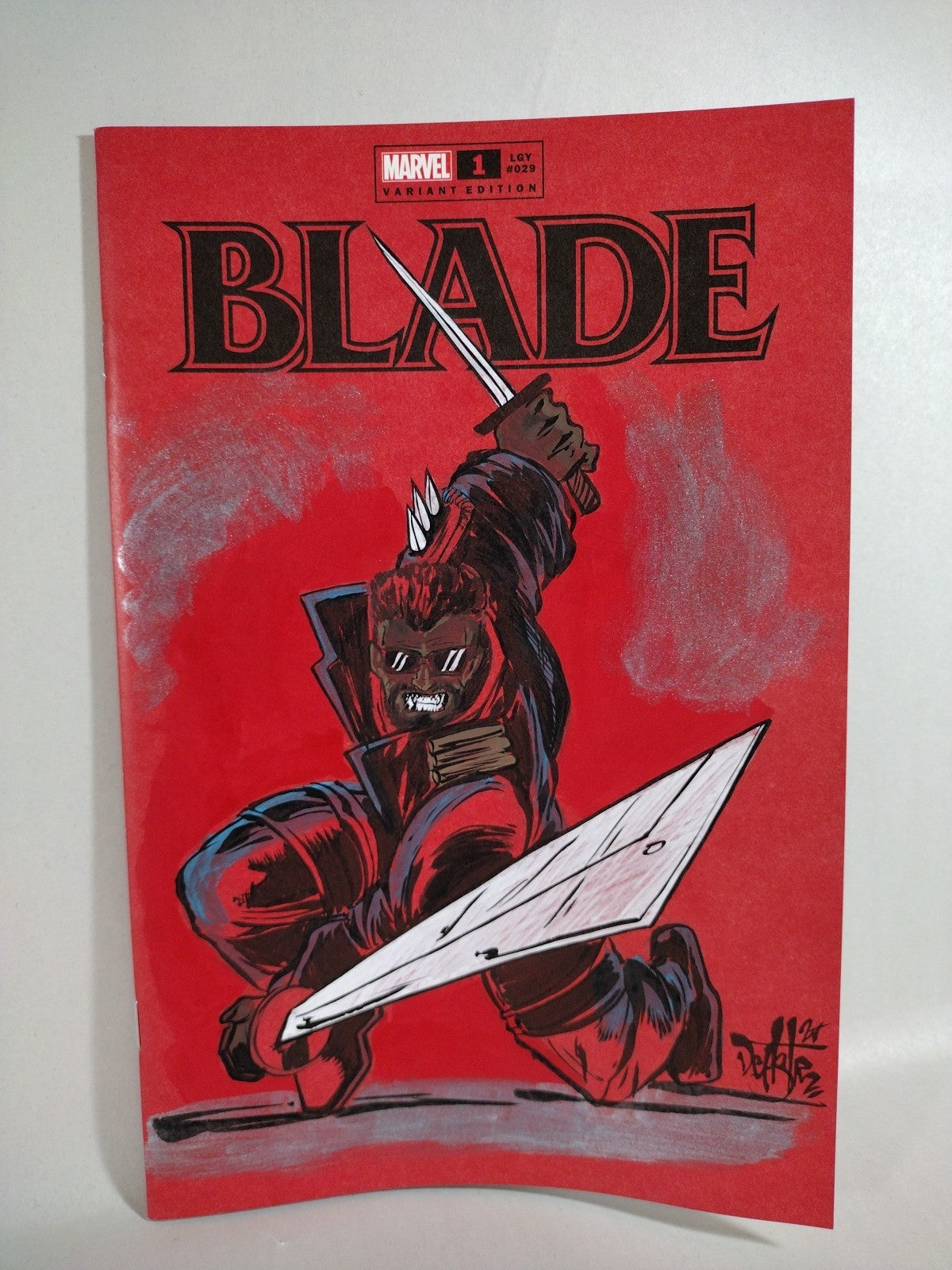 Blade #1 (2023) Marvel Comic Sketch Cover Variant W Original Dave Castr Art