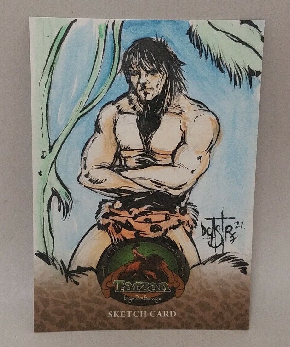 Tarzan 100th Anniversary 2012 Cryptozoic Sketch Card by Dave Castr Artist Proof