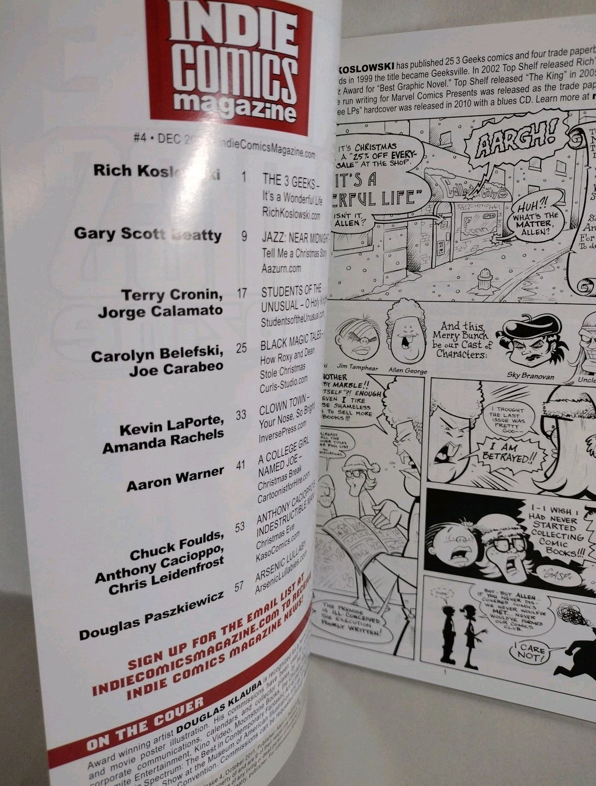 Indie Comics Magazine (2011) Aazurn Lot #1 2 3 4 5 6 Signed Tim Joe Vigil 