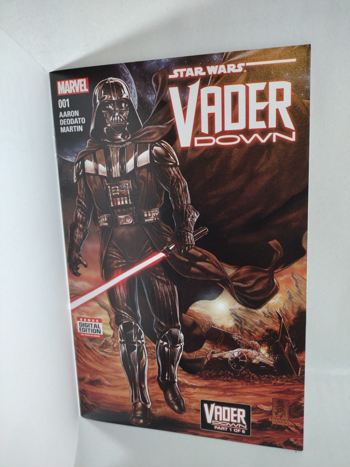 Star Wars Darth Vader Down #1 (2016) Marvel Blank Sketch Variant Comic Cover NM