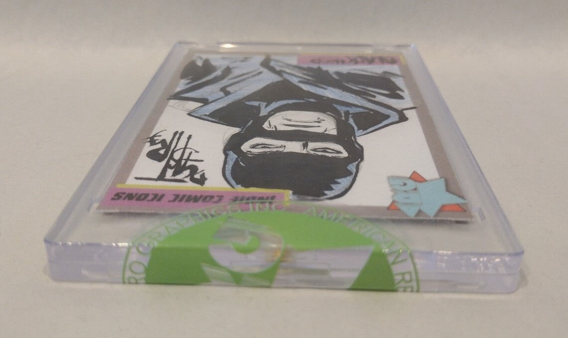 Indie Comic Icons Sketch Card w Original Black Hood Art DCastr (2023) ARG Sealed