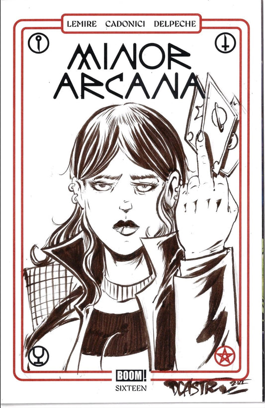 Minor Arcana #16 (2026) Boom Studios Sketch Cover W Original Dave Castr Art