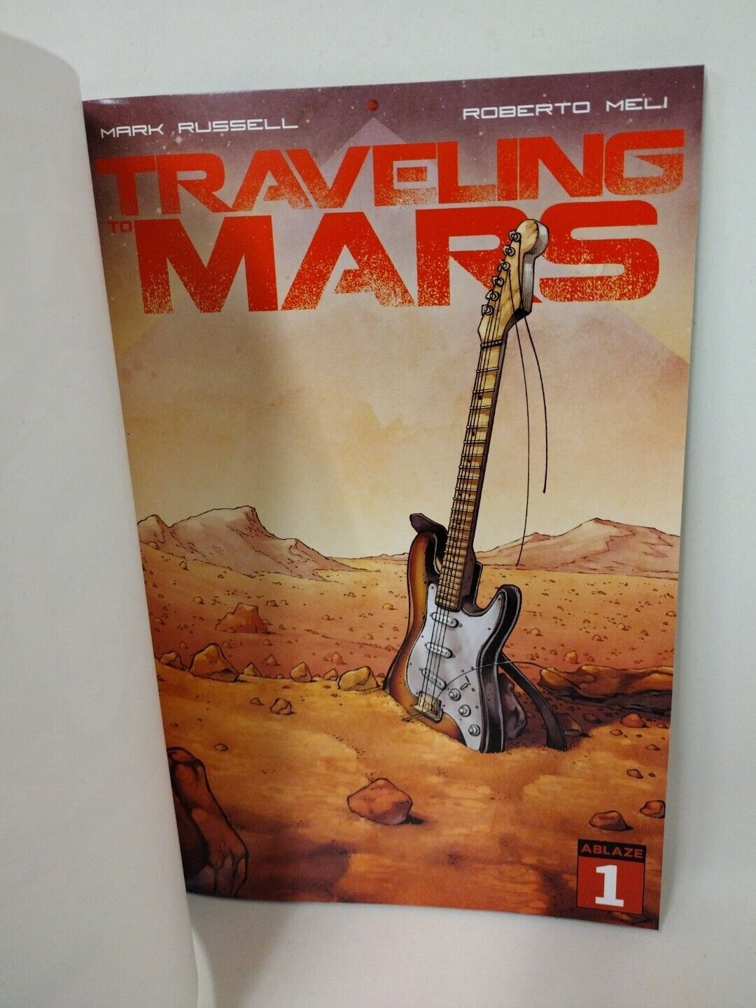 Traveling To Mars #1 Ablaze Comic Blank Cover w Original Dave Castr Art ARG