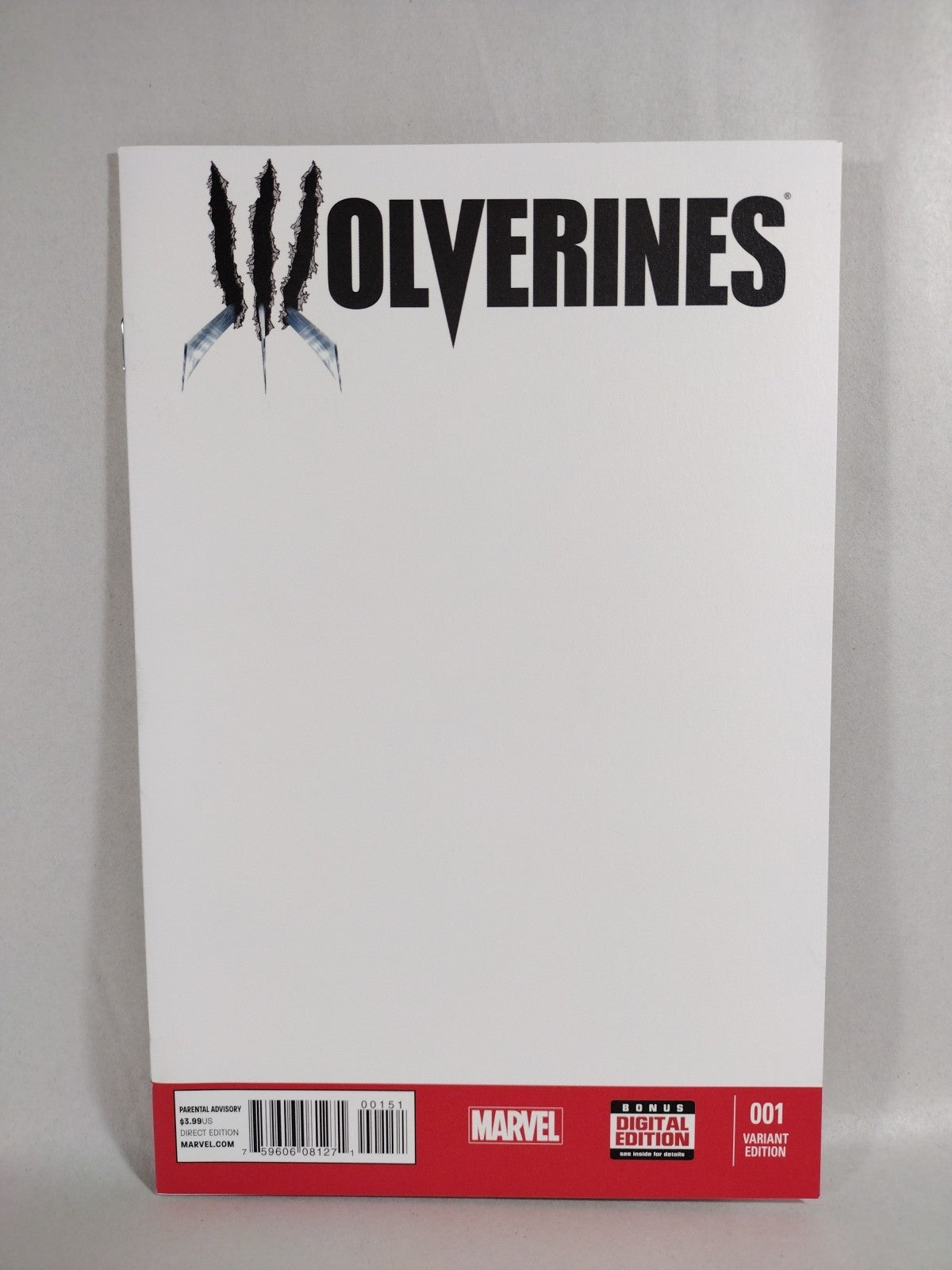 Wolverines #1 (2015) Marvel Blank Sketch Cover Variant Comic New NM