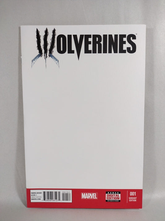 Wolverines #1 (2015) Marvel Blank Sketch Cover Variant Comic New NM