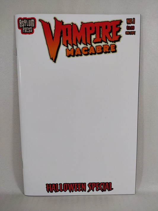 Vampire Macabre Halloween Special 1 (2021) Asylum Press Blank Sketch Cover Comic