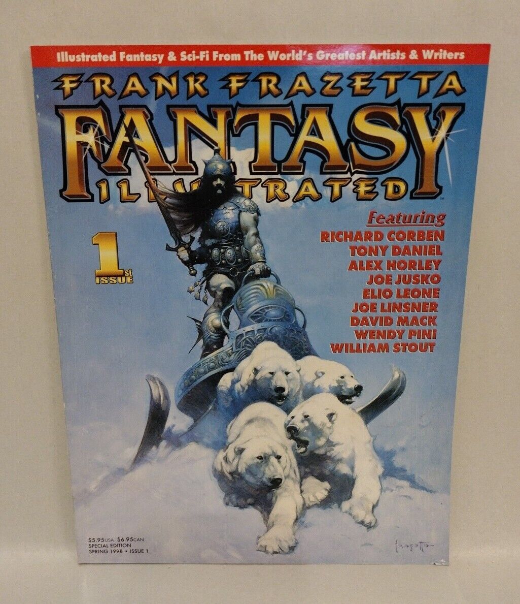 FRANK FRAZETTA FANTASY ILLUSTRATED Comic Magazine (1998) #1 3 4 5 6 