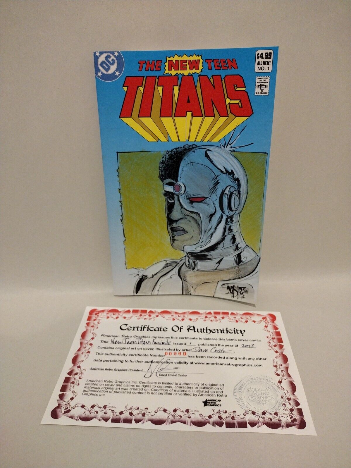 NEW TEEN TITANS #1 (2023) DC Comic Facsimile Ed Sketch Variant W Original Art