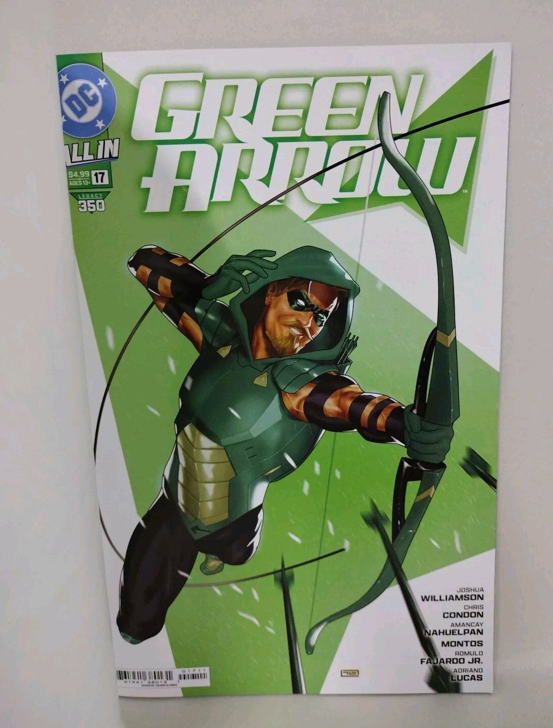 Green Arrow #17 (2024) DC Comic Sketch Variant Cover W Original Dave Castr Art