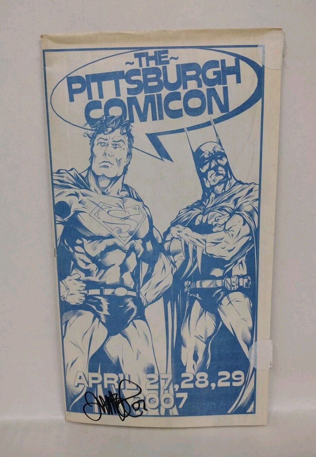 Pittsburgh Comic Con (2007) Newspaper Mailer Signed Tim Vigil