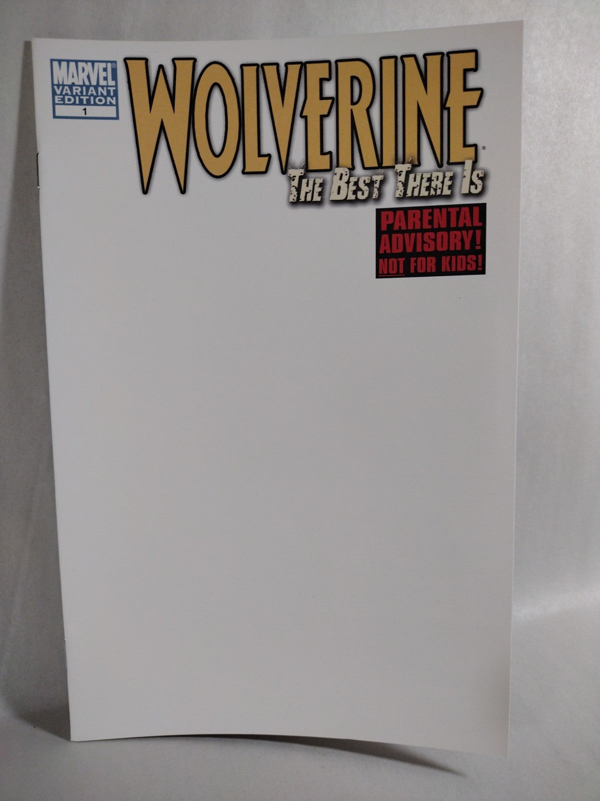 Wolverine The Best There Is #1 (2011) Marvel Blank Sketch Variant Cover Comic NM