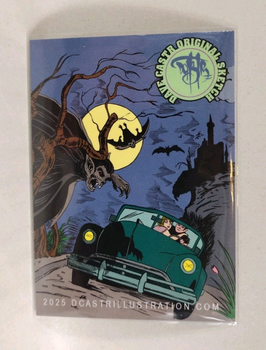 Dave Castr Crusin (2025) OAC Sketch Card W Original Pluto Art 