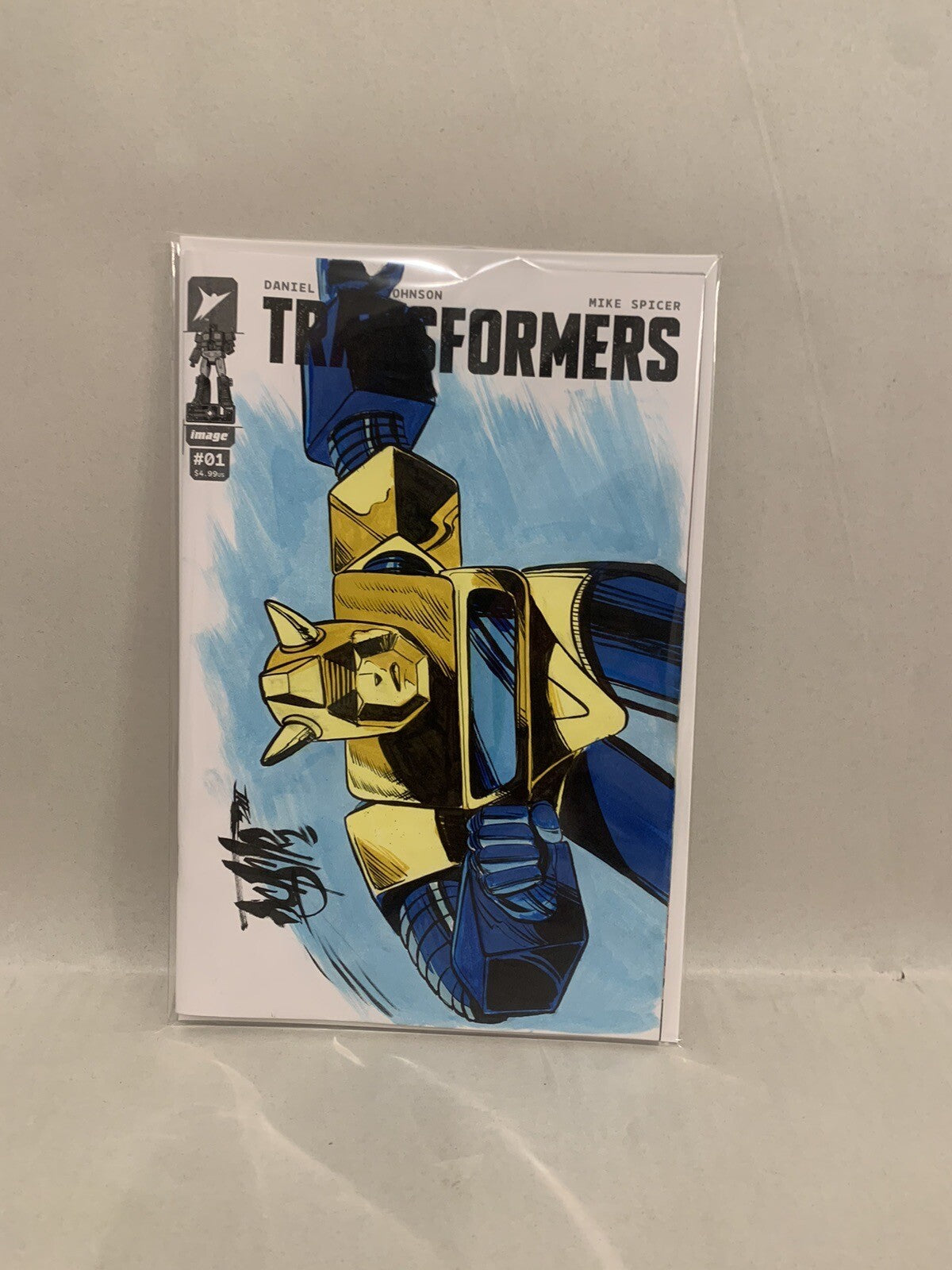 Transformers 1 (2023) Image Comic Sketch Variant Cover W Original BUMBLEBEE Art