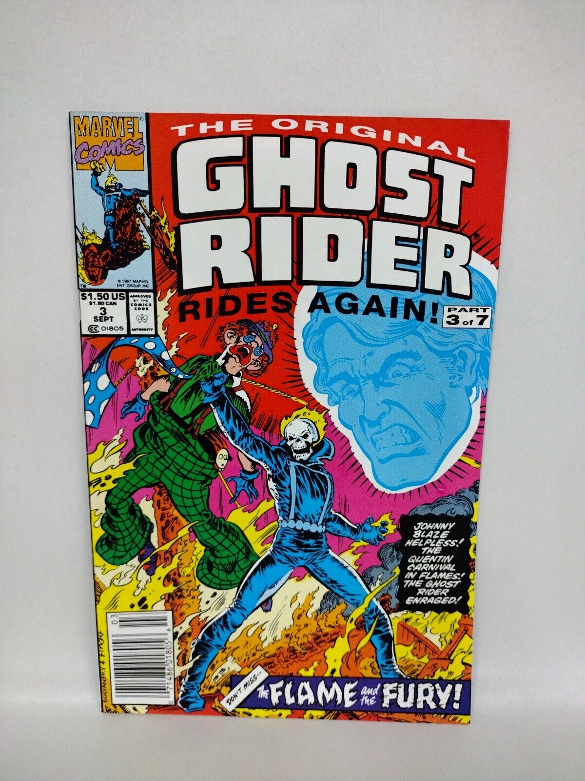 Original Ghost Rider (1991) Marvel Comic Reprint Series 2 3 4 5 6 7 Johnny Blaze