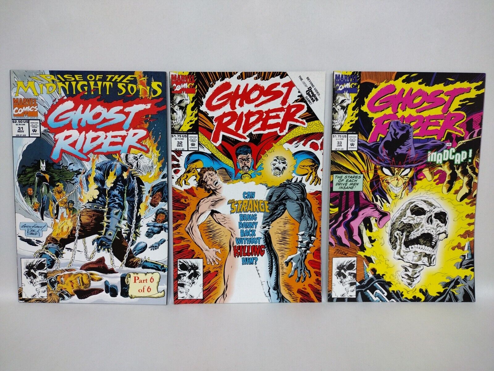 Ghost Rider (1990) Dan Ketch Marvel Comic Lot Set #1-50 Key Issues F-VF