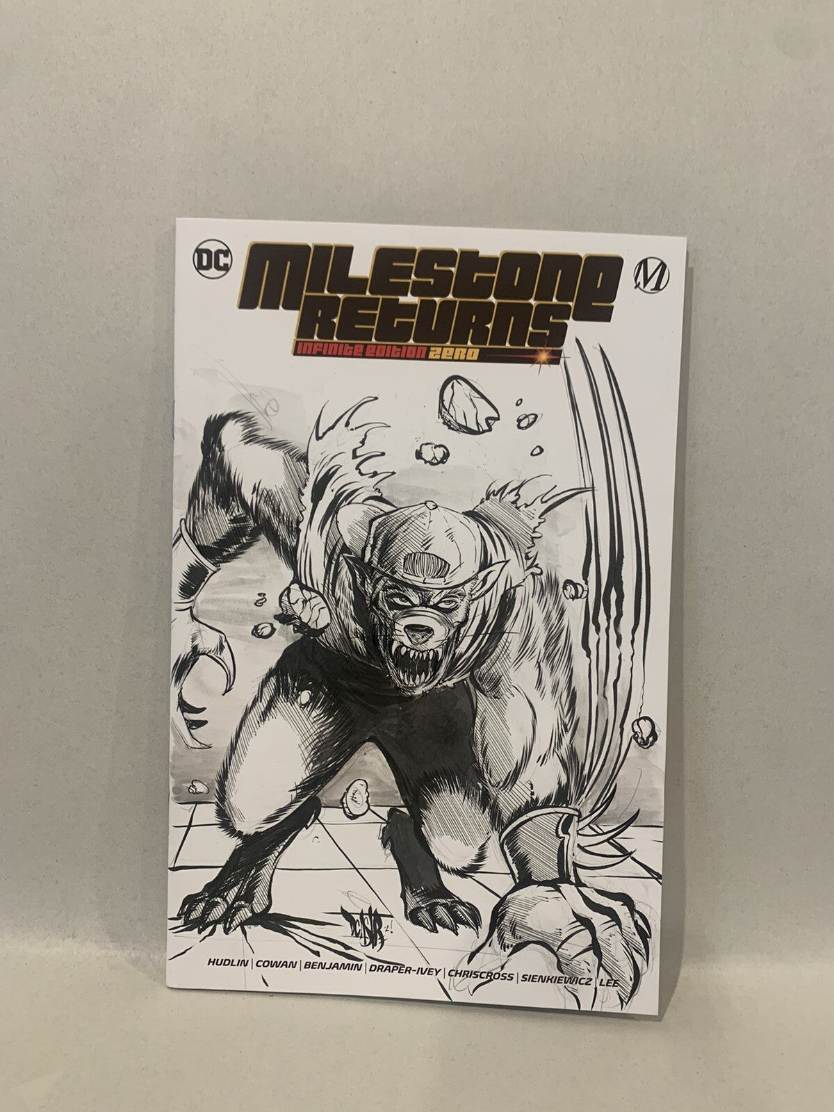 MILESTONE RETURNS INFINITE EDITION #1 Sketch Variant Cover W Original DCastr Art