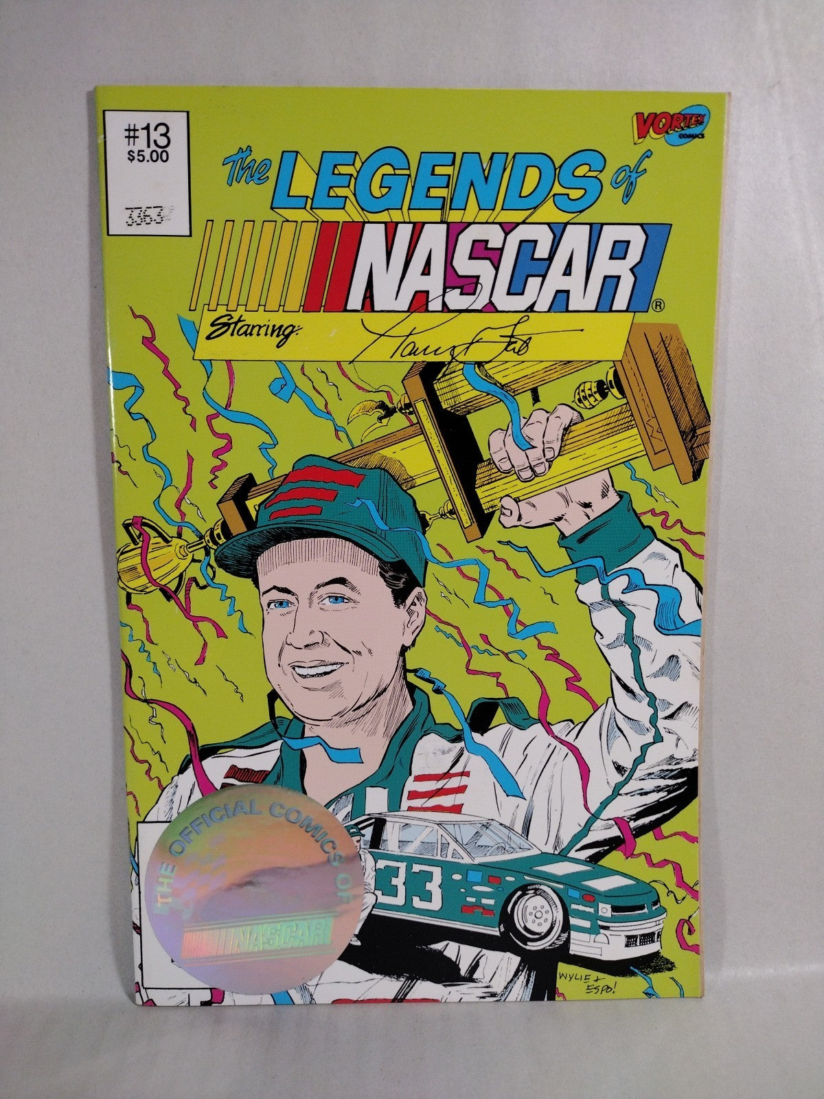 Legends of NASCAR 1992 Vortex Comic #'d Hologram Set Issues 9 10 11 12 13