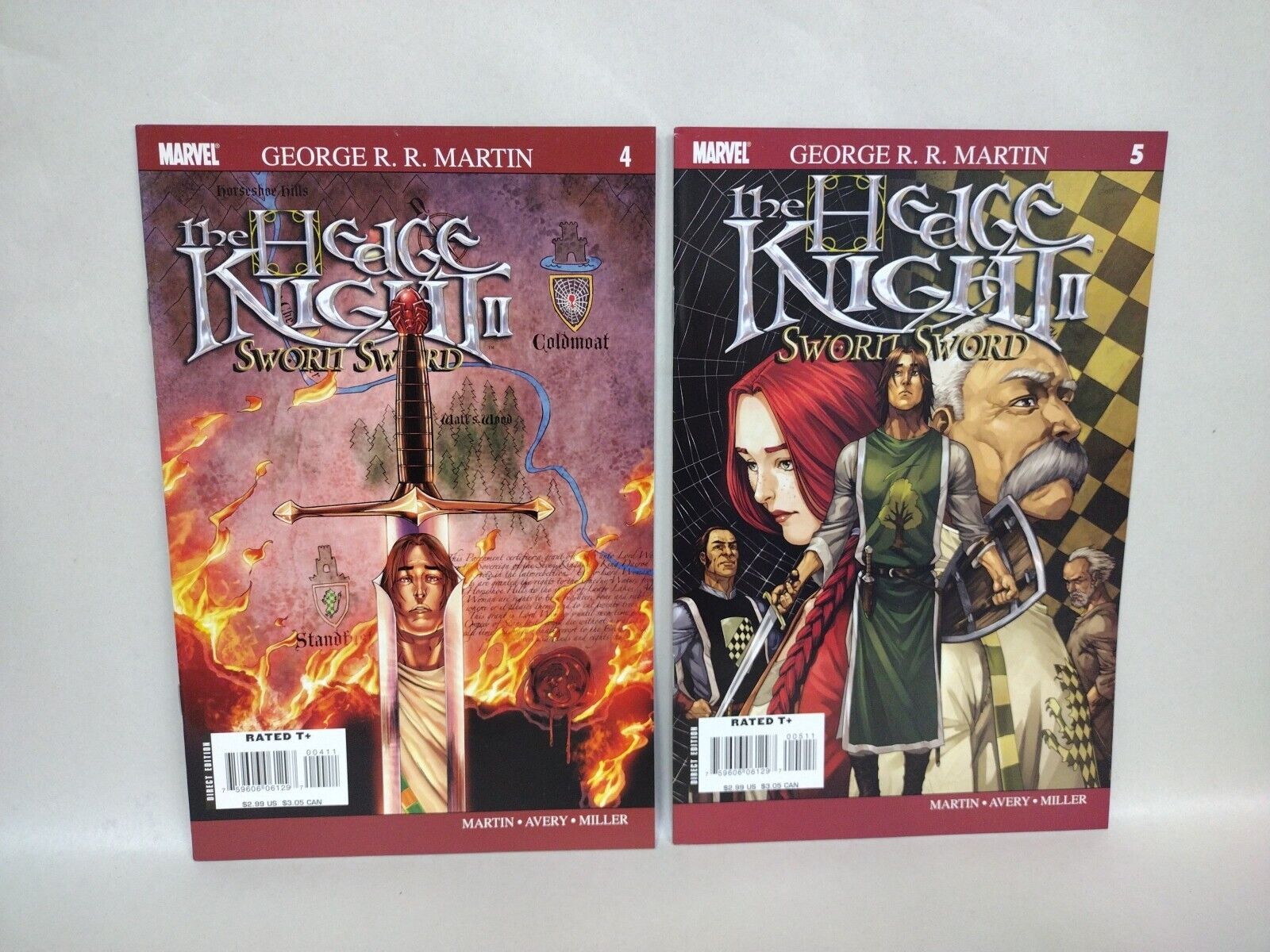 Hedge Knight George RR Martin (2003) Complete Comic Set #1-6 + Sworn Sword #1-6