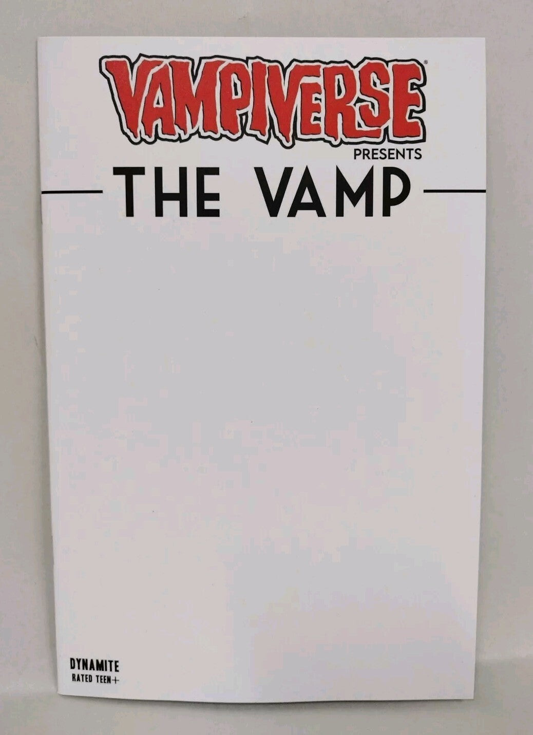 Vampiverse Presents The Vamp #1 (2016) Dynamite Comic Blank Sketch Variant NM