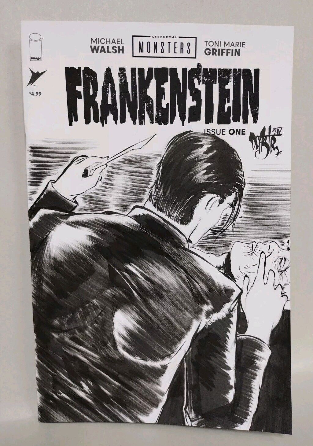 Universal Monsters FRANKENSTEIN #1 (2023) Image Comic Sketch Var W Original Art 