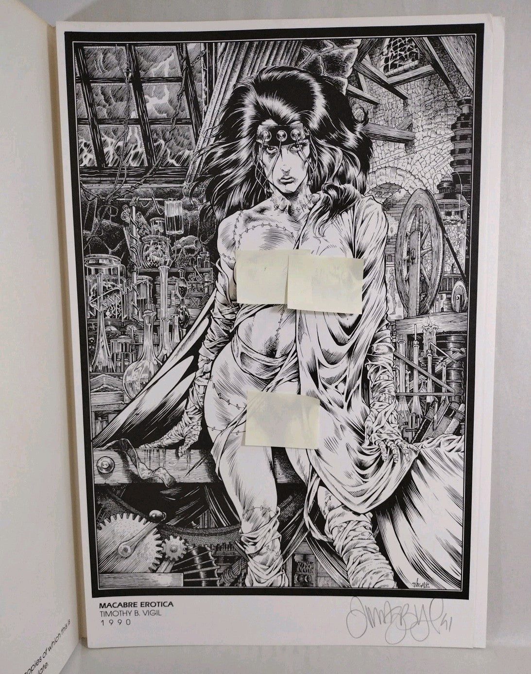 Tim Vigil Macabre Erotica 1990 Rebel Studios Portfolio 4 Plates Signed 808/2500