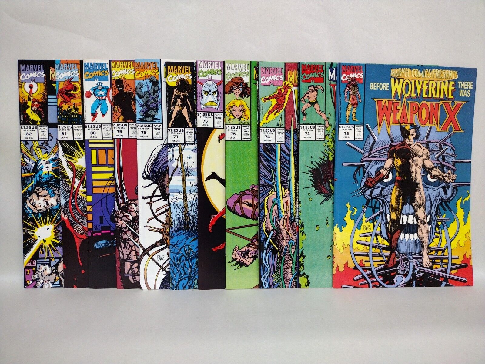 Marvel Comics Presents (1991) 72-82 Wolverine Weapon X Pt 1-11 (Of 13) BWS VFNM