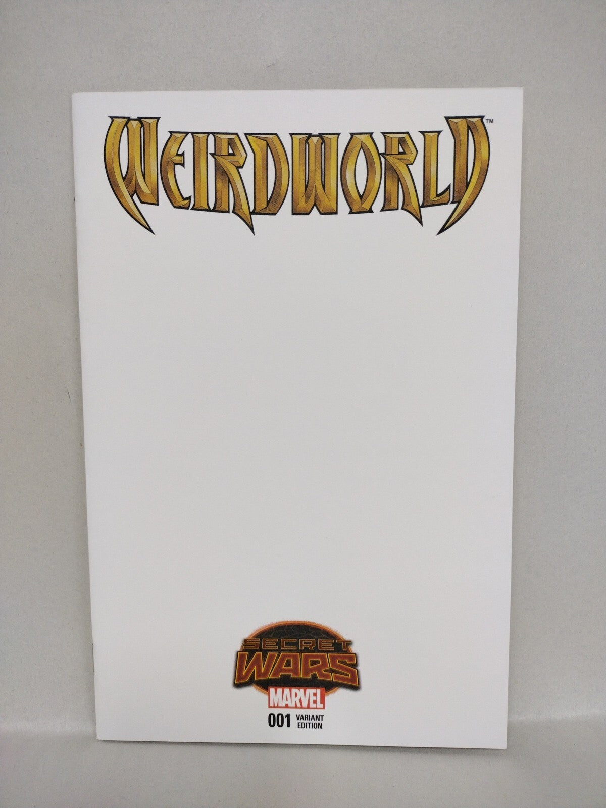 Weird World #1 (2015) Marvel Comic Secret Wars Blank Sketch Variant Cover NM