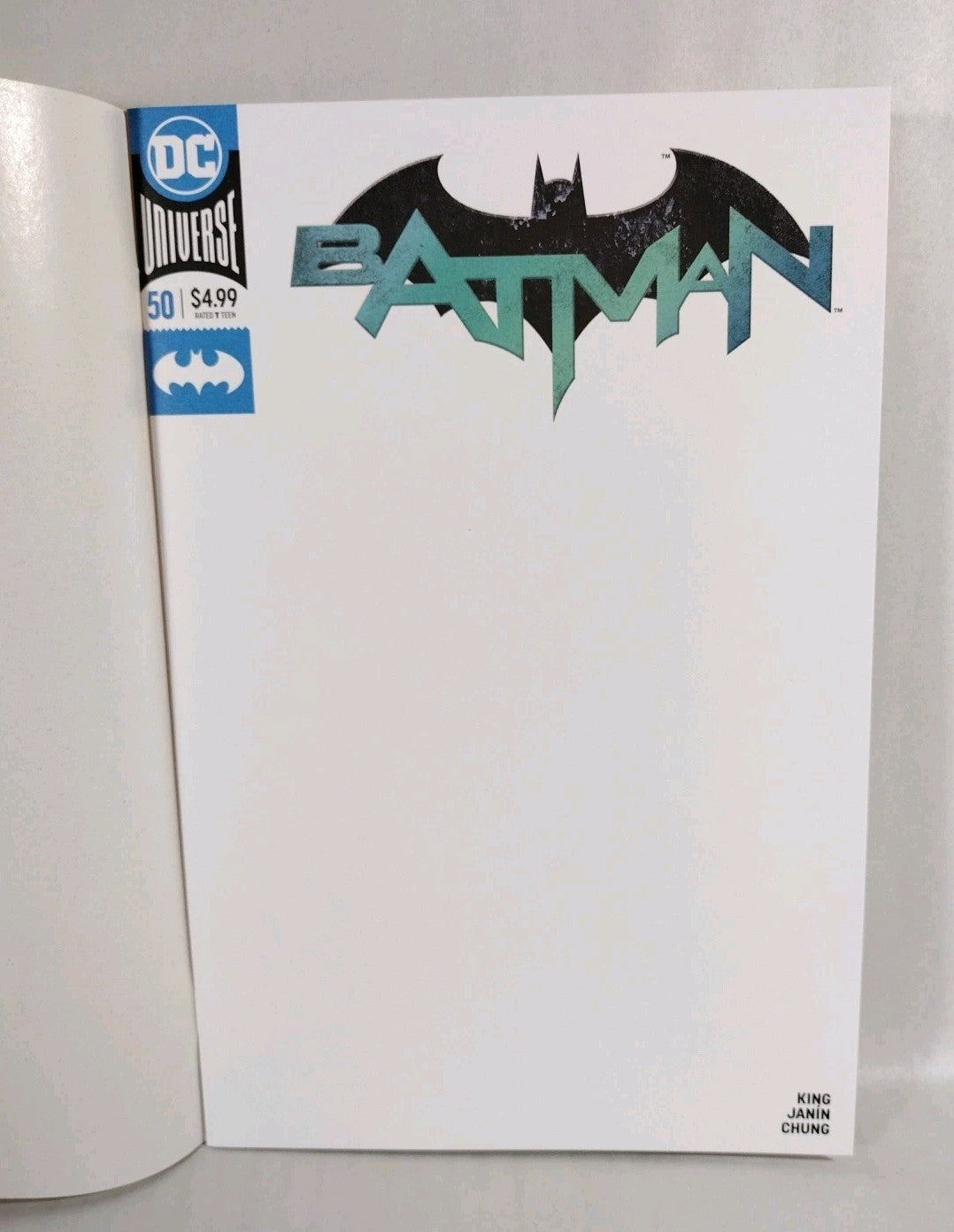 Batman #50 (2018) DC Comic Blank Sketch Variant Cover New VF-NM