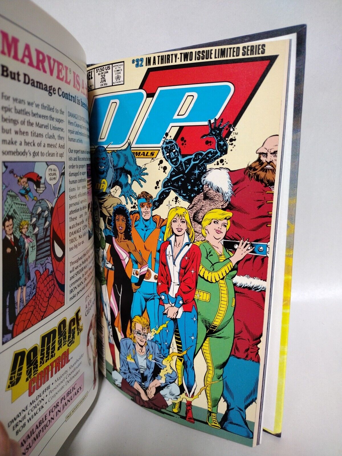 DP7 (1986) Custom Bound Marvel Comic HC Complete 2 BK Set #1-32 Annual Untold #1