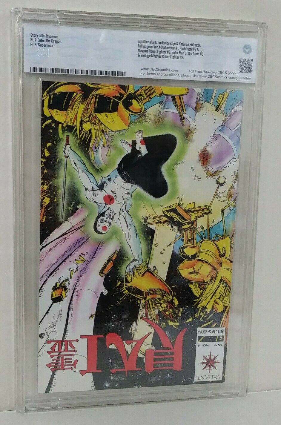 Magnus Robot Fighter (1992) 8 CBCS 9.2 Rai 4 Flipbook W Coupon Valiant Comic