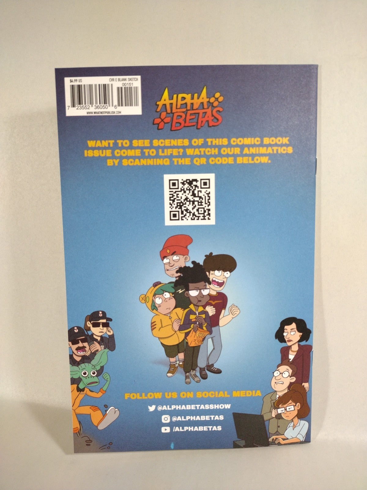 Alpha Betas #1 (2022) Whatnot Massive Blank Sketch Variant Cover NM