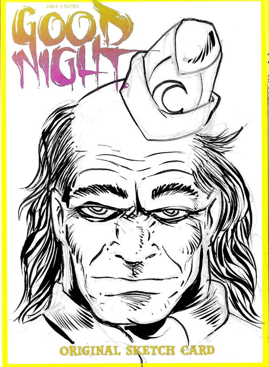 Dave Castr's Good Night (2021) ARG Sketch Card W Original DC Capt. Boomerang Art