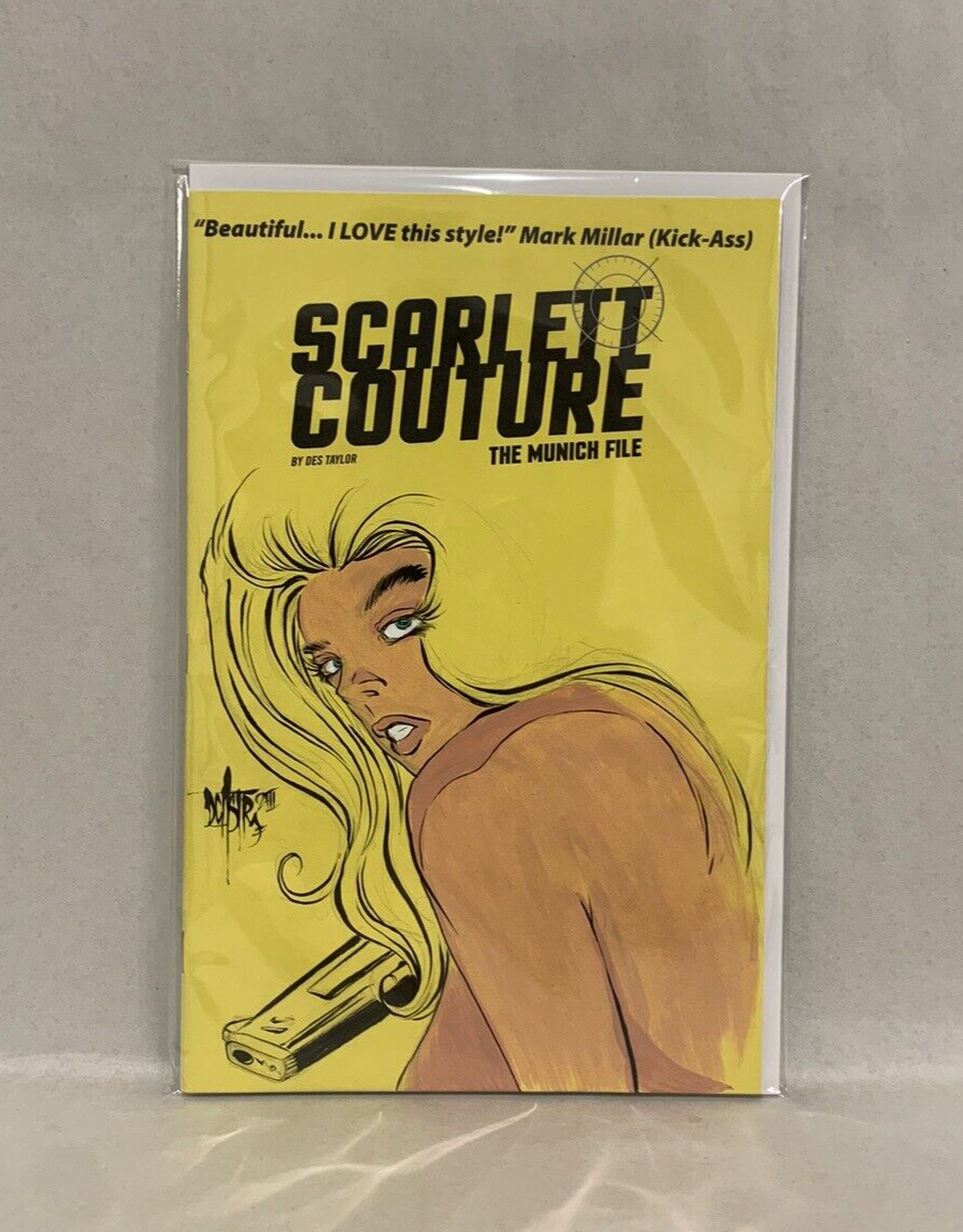 SCARLETT COUTURE THE MUNICH FILE 1 Blank Variant Cover W Original Art Dave Castr