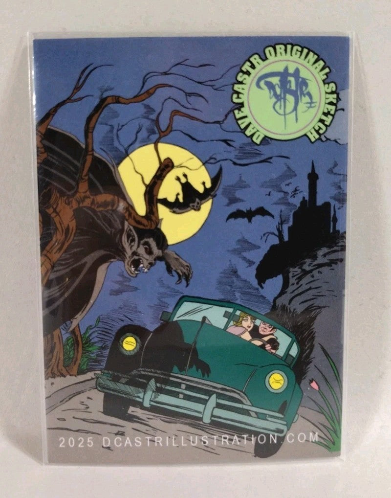 Dave Castr Crusin (2025) OAC Sketch Card W Original Spawn II Color Art ACEO