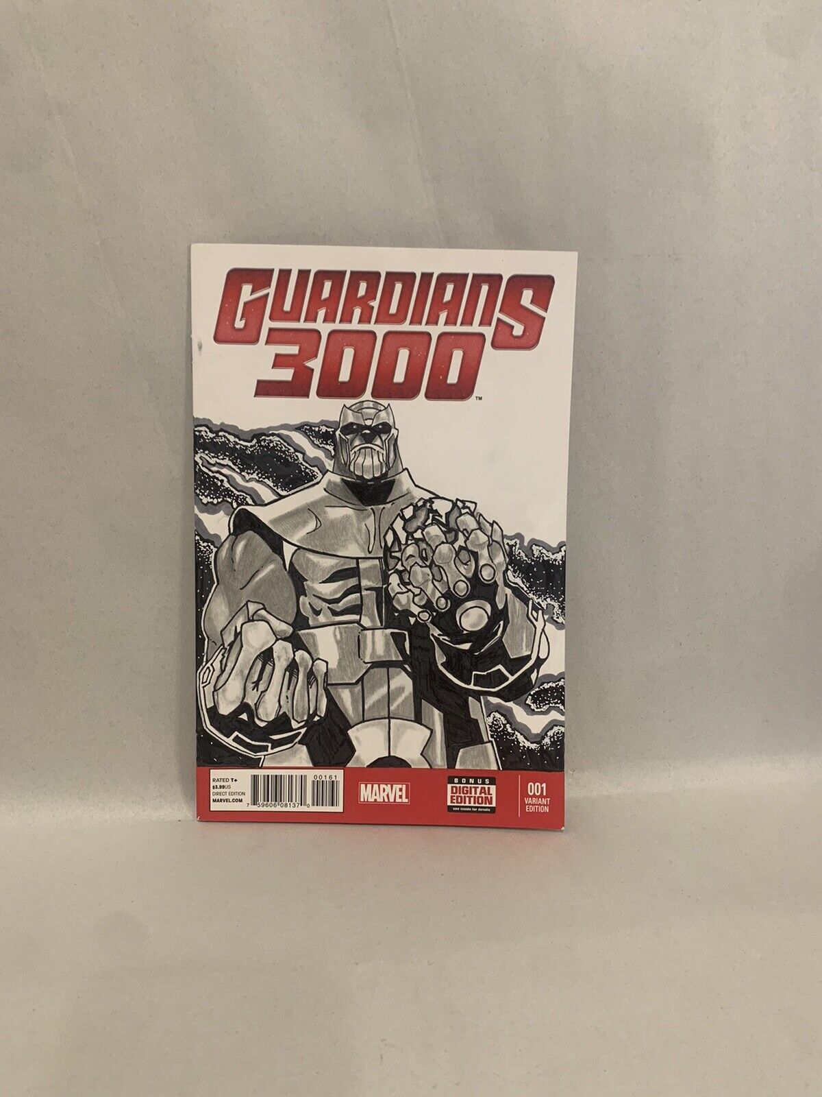 GUARDIANS 3000 #1 Blank Variant Cover Comic 2014 W Original Art ABRAHAM RIOS