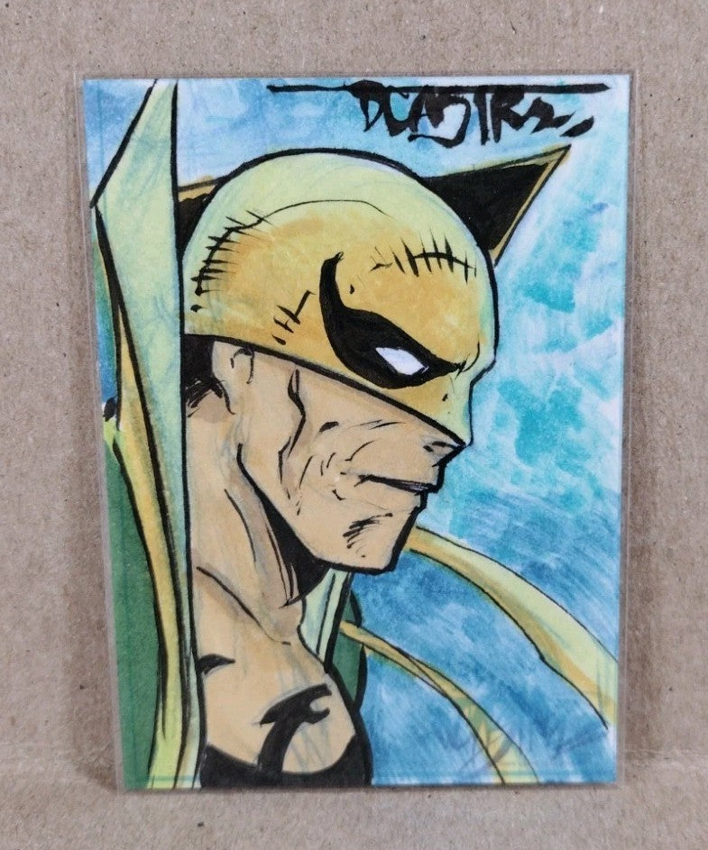 Dave Castr Crusin (2025) OAC Sketch Card W Original Marvel Iron Fist Art