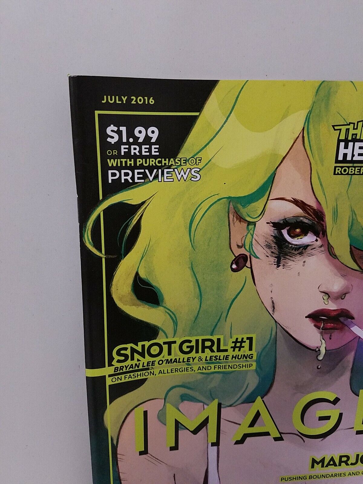 Image+ Plus 1 Magazine (2016) Walking Dead Here's Negan Origin Story Snot Girl