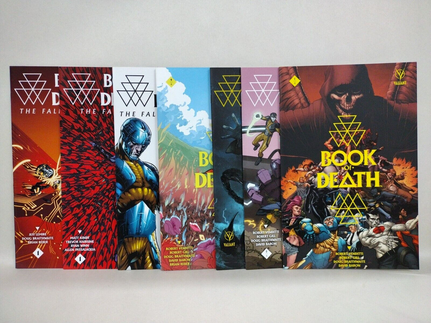 Book Of Death (2015) Complete Valiant Comic Set #1-4 + Fall Of X-O Bloodshot+
