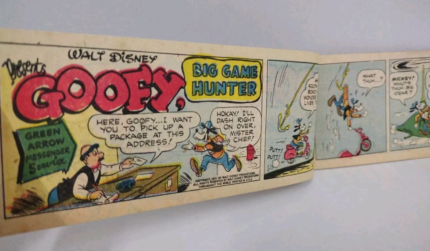 Goofy Big Game Hunter #C-7 (1951) Disney General Mills Mini Comic