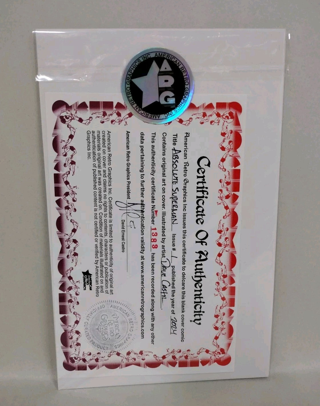 Absolute Superman 1 (2024) DC Comic Sketch Variant Cover W Original DCastr Art