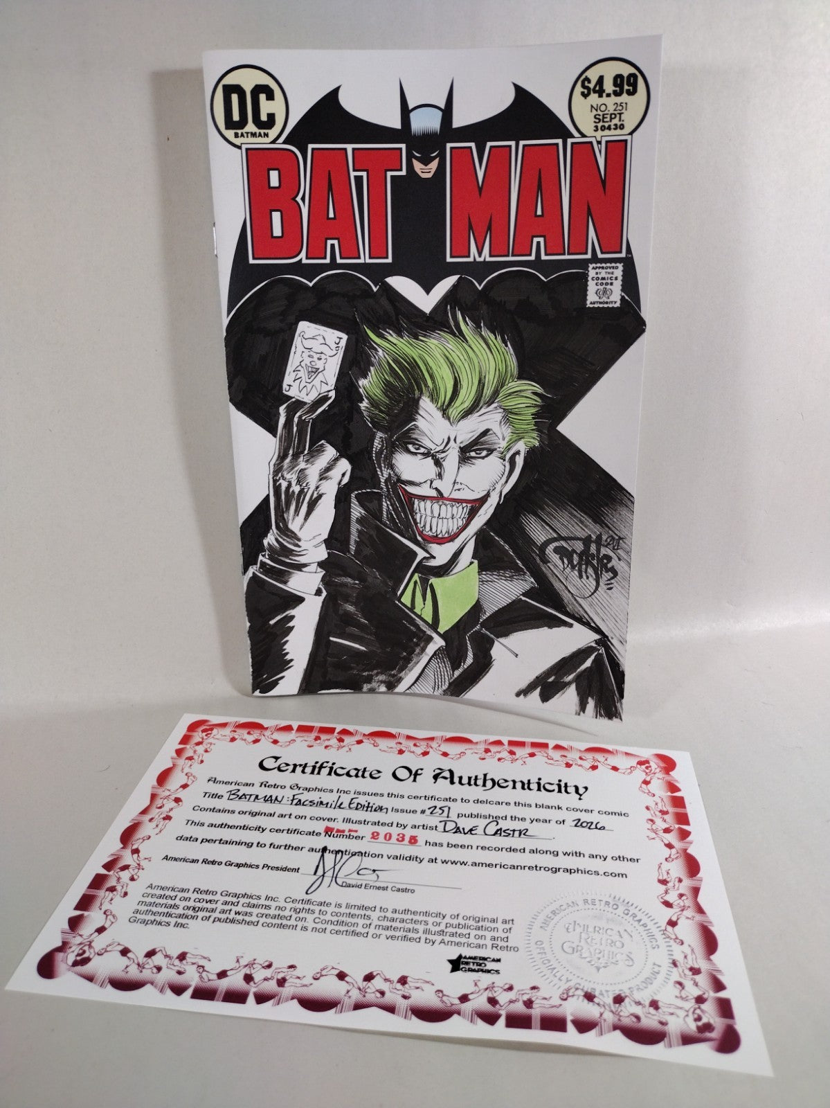 Batman 251 (2026) DC Comics Facsimile Edition Sketch Cover W Original DCastr Art
