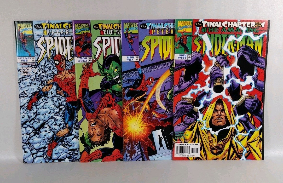 Spider-Man Final Chapter (1998) Marvel Comic Complete Story Arc Pt 1 2 3 4 Error