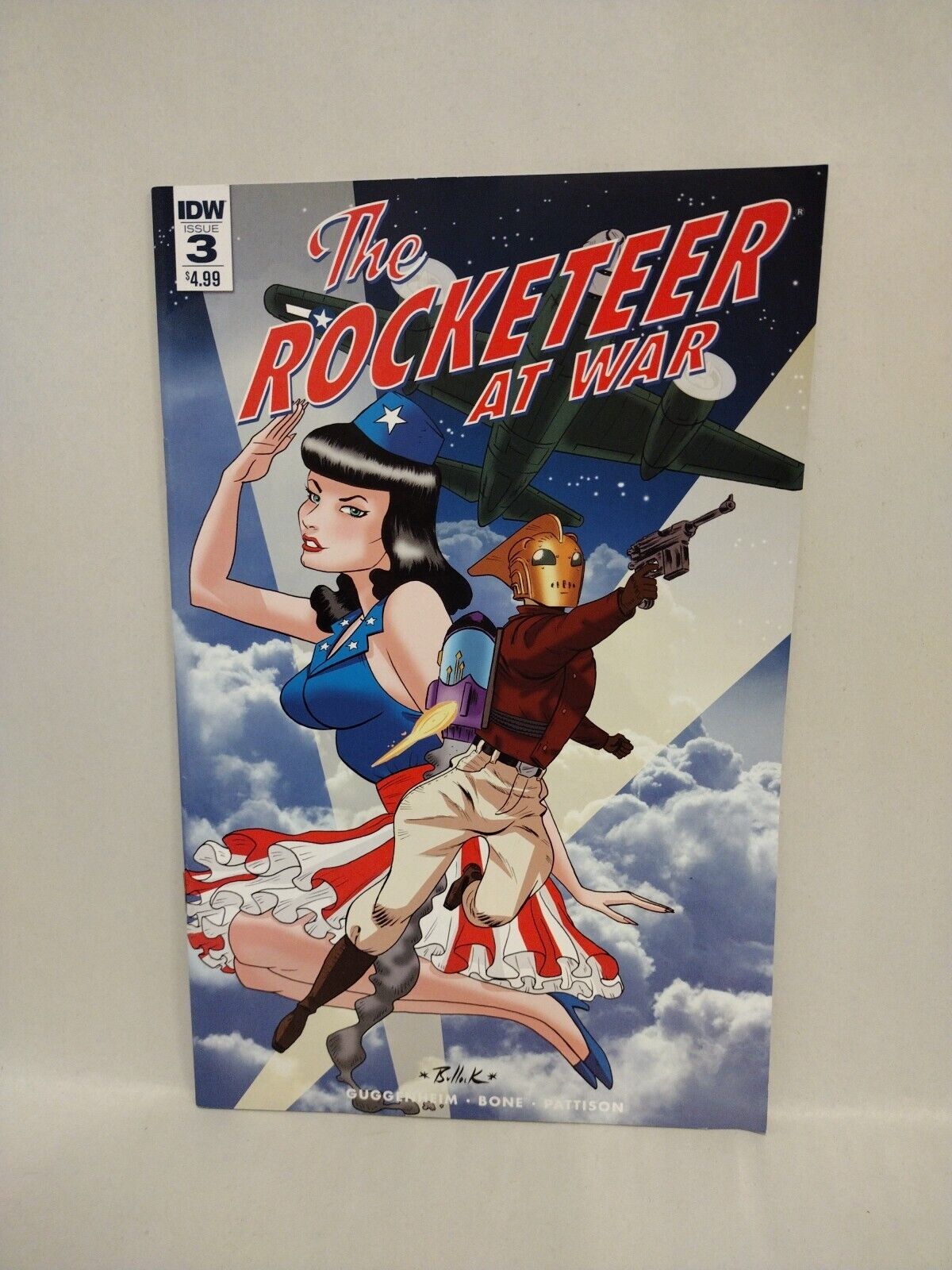 Rocketeer At War (2015) IDW Comic Lot Set #1 2 3 Marc Guggenheim Dave Bullock NM