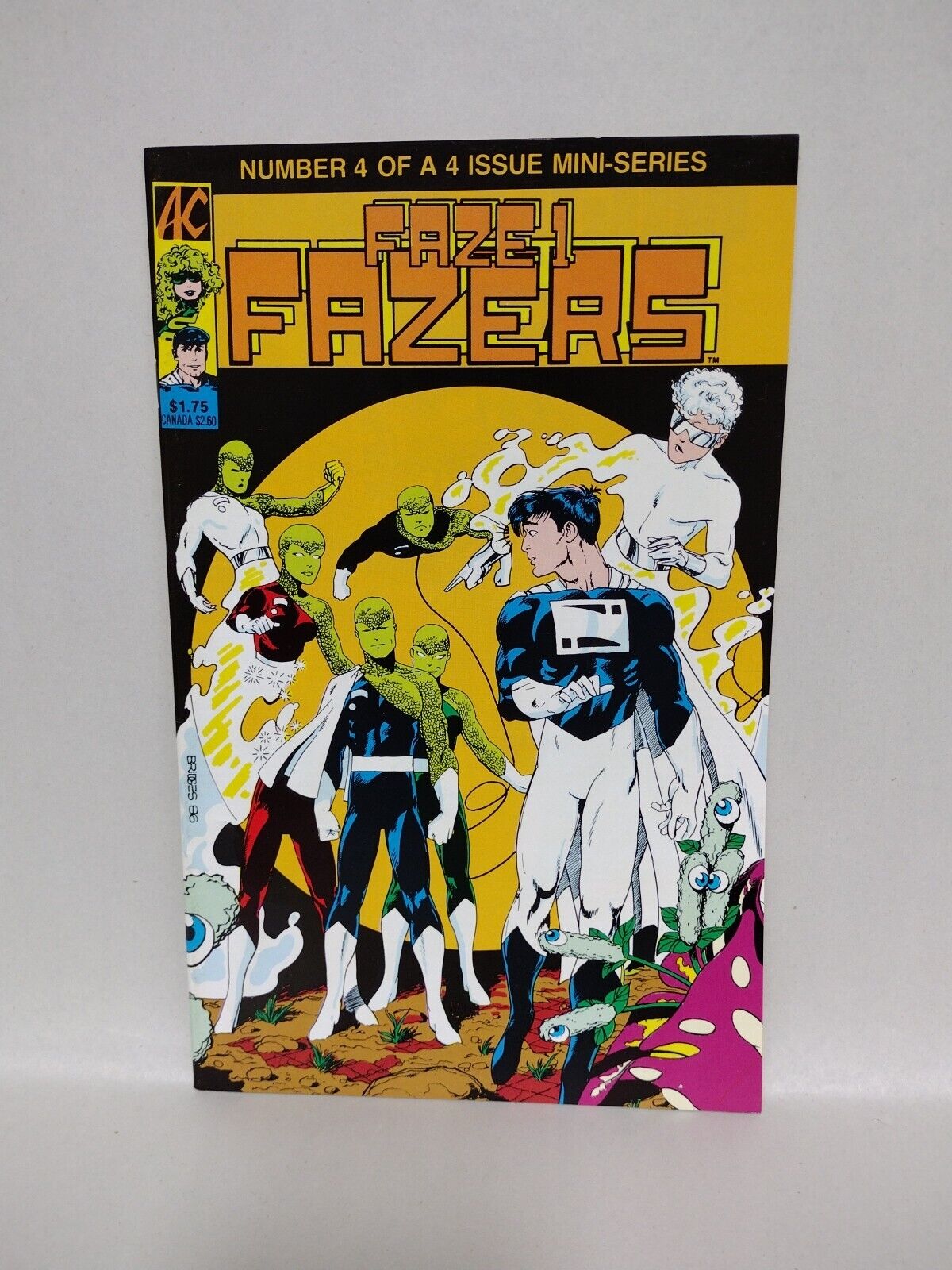 FAZE ONE FAZERS (1985) Complete AC Comics Set #1 2 3 4 Vic Bridges SKETCHBOOK