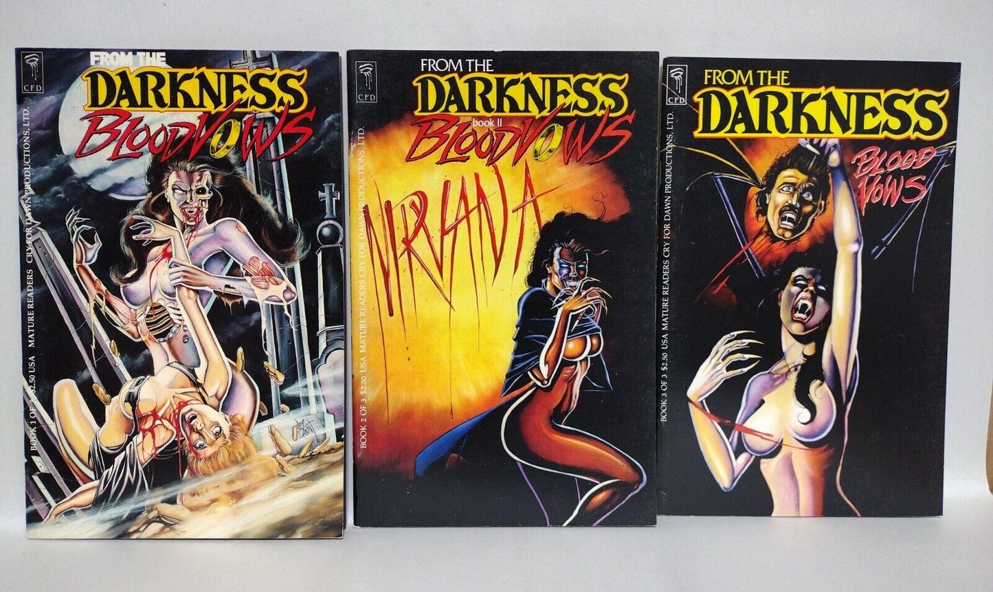 From the Darkness Book II Blood Vows (1992) 1 2 3 Complete Series CFD Jim Balent