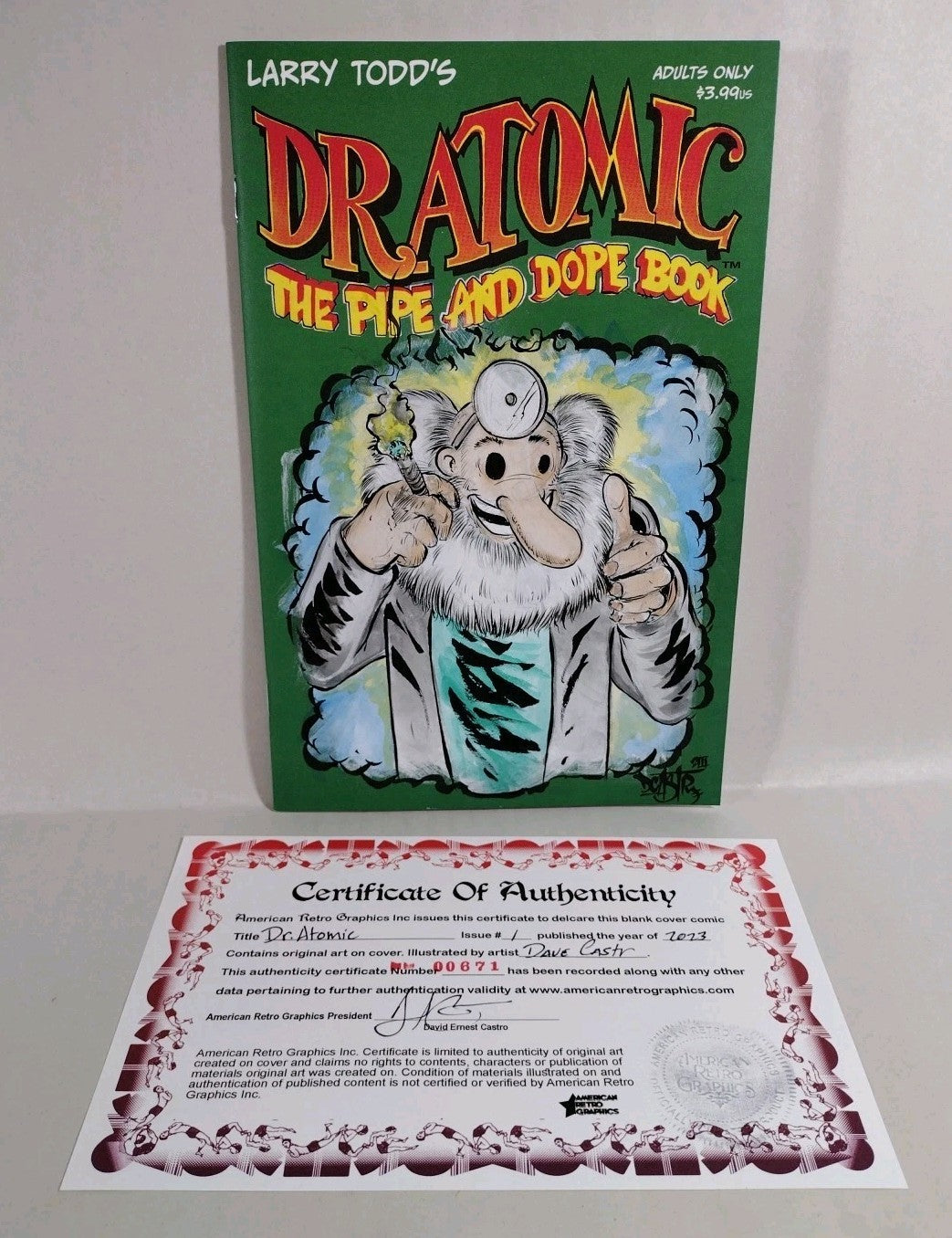 Dr Atomic 1 (2023) Larry Todd Image Comic Sketch Cover W Original Dave Castr Art