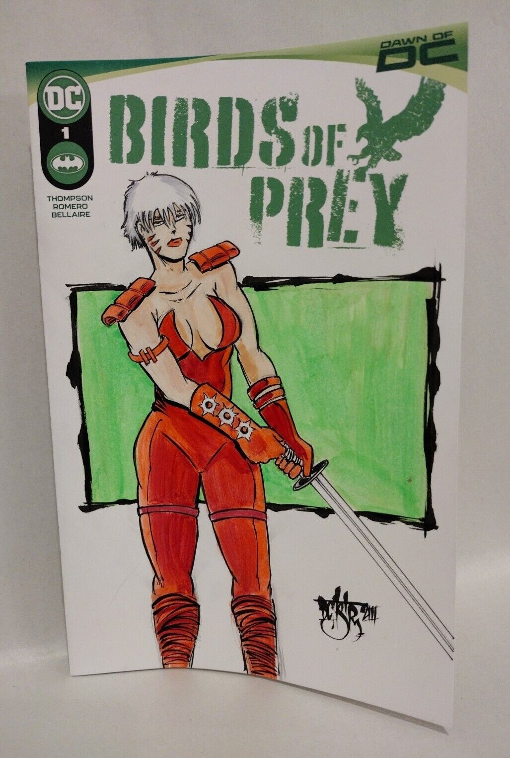 Birds Of Prey 1 (2023) Sketch Variant DC Comic w Original DCastr Zealot Art