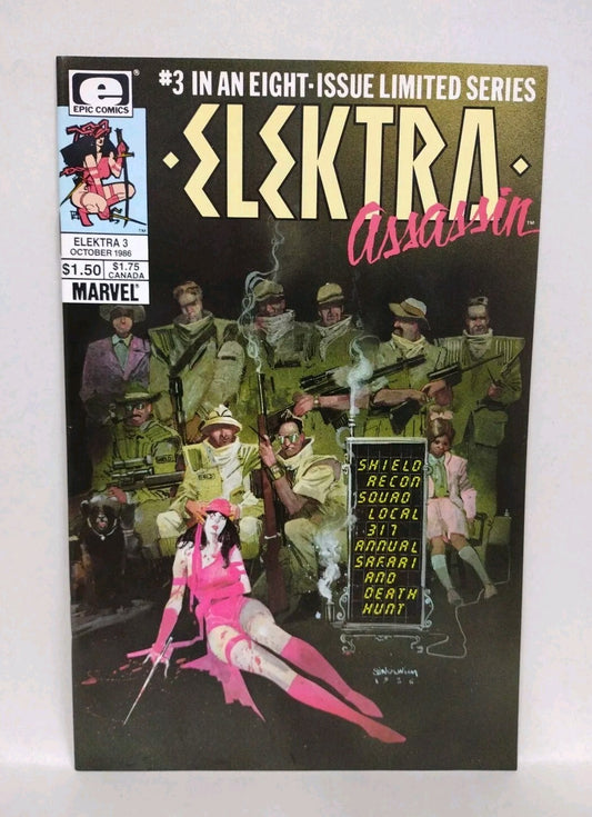 Elektra Assassin #3 (1986) Marvel Comic Bill Sienkiewicz NM